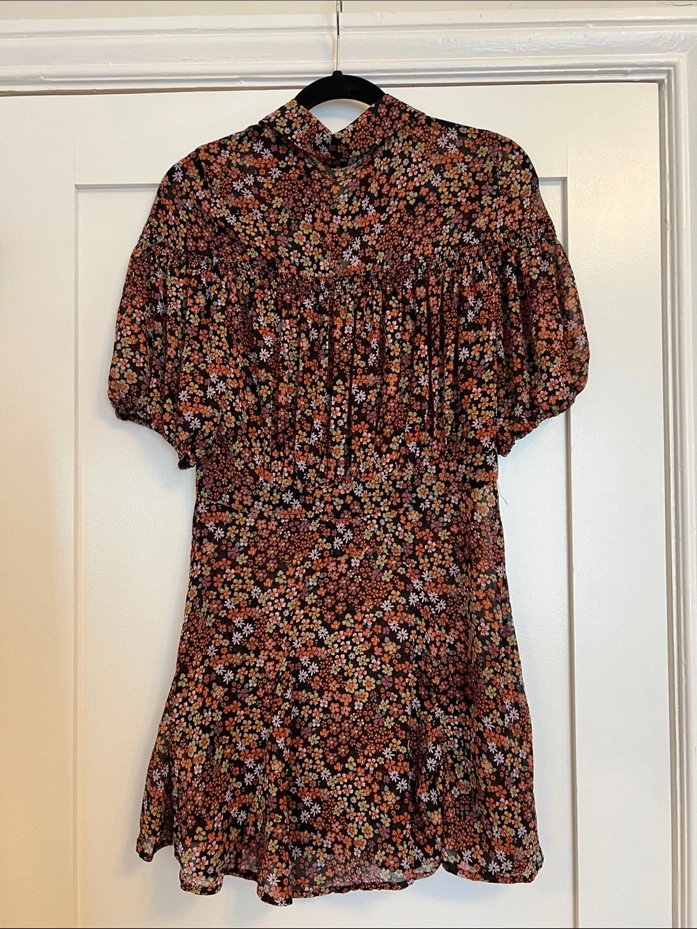 NWT Free People Bonnie Mini Dress Dusk Combo Size M